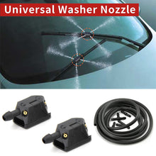 Load image into Gallery viewer, 7Pcs Universal Car Windscreen Washer Wiper Adjusted 4Way Blade Water Spray Jets Nozzles with 1 Meters Rubber Hole Pipes
