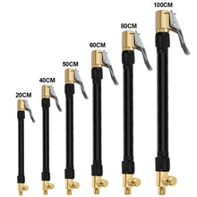 Load image into Gallery viewer, Car Tire Air Inflator Hose Inflatable Tube Hose Inflator Tube Locking Air Chuck Connection Quick Inflation Chuck with Connector for Bike Motocycle

