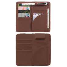 Load image into Gallery viewer, Car Sunshade Organize Storage Bag Visor Card Holder Stowing Tidying Auto Interior Accessories
