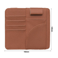 Load image into Gallery viewer, Car Sunshade Organize Storage Bag Visor Card Holder Stowing Tidying Auto Interior Accessories
