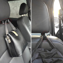 Load image into Gallery viewer, Pair Car Seat Back Hook Hangers Headrest Mount Storage Holder Bearing Bag Pouch Clothes Hanging Hook

