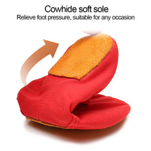 Load image into Gallery viewer, Children Dance Girls Ballet Shoes Cow Leather Sole Canvas Ballet Dance Girls Woman Ballerina Yoga Gym Dance Shoes
