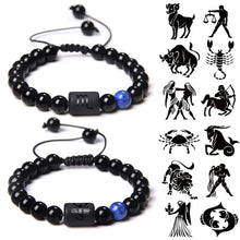Load image into Gallery viewer, 12 Constellations Woven Bracelet Creative Fashion Bracelet Adjustable Beaded Bracelet Jewelry Gift for Men Women
