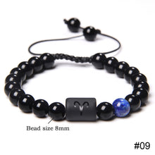 Load image into Gallery viewer, 12 Constellations Woven Bracelet Creative Fashion Bracelet Adjustable Beaded Bracelet Jewelry Gift for Men Women
