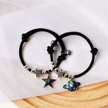 Load image into Gallery viewer, 1 Pair Stylish Versatile Magnetic Bracelets Blue Planet Couple Bracelets Adjustable Magnetic Couple Bracelets Women Men Jewelry
