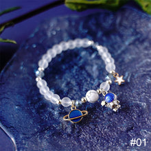 Load image into Gallery viewer, Fashion Niche Starry Sky Bracelet Astronaut Beaded Crystal Adjustable Bracelet Women Men Jewelry Accessory
