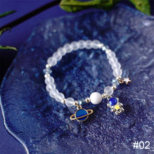 Load image into Gallery viewer, Fashion Niche Starry Sky Bracelet Astronaut Beaded Crystal Adjustable Bracelet Women Men Jewelry Accessory
