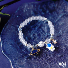 Load image into Gallery viewer, Fashion Niche Starry Sky Bracelet Astronaut Beaded Crystal Adjustable Bracelet Women Men Jewelry Accessory
