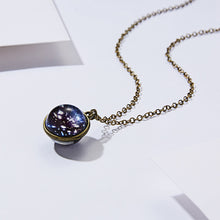 Load image into Gallery viewer, Nebula Cosmic Luminous Necklace Fashion Creative Double Sided Antique Pendant Necklace for Women Men
