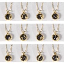 Load image into Gallery viewer, Twelve Constellations Day Night Couple Necklace Simple Fashion Collarbone Chain Sweater Chain Necklace Jewelry Gift
