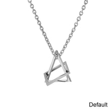 Load image into Gallery viewer, Geometric Triangle Pendant Necklace Simple Fashionable Versatile Sweater Chain Necklace Jewelry Gift for Men

