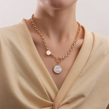 Load image into Gallery viewer, Vintage Punk Collar Chain Necklace Fashion Niche Alloy Fritillary Pendant Necklace Jewelry Gift for Women
