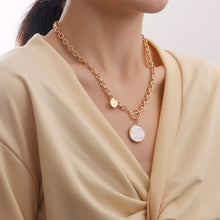 Load image into Gallery viewer, Vintage Punk Collar Chain Necklace Fashion Niche Alloy Fritillary Pendant Necklace Jewelry Gift for Women
