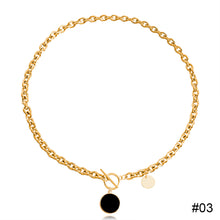 Load image into Gallery viewer, Vintage Punk Collar Chain Necklace Fashion Niche Alloy Fritillary Pendant Necklace Jewelry Gift for Women
