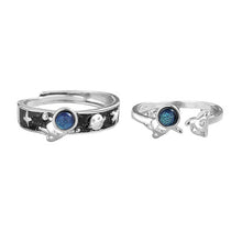 Load image into Gallery viewer, Fashion Creative Glazed Couple Rings Adjustable Astronaut Couple Rings Jewelry Gift For Men Women

