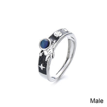 Load image into Gallery viewer, Fashion Creative Glazed Couple Rings Adjustable Astronaut Couple Rings Jewelry Gift For Men Women
