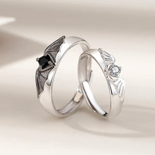 Load image into Gallery viewer, Niche Personalized Couple Rings Angel and Demon Couple Rings Opening Adjustable Rings Jewelry Gift Accessories
