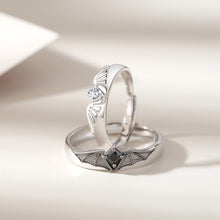 Load image into Gallery viewer, Niche Personalized Couple Rings Angel and Demon Couple Rings Opening Adjustable Rings Jewelry Gift Accessories
