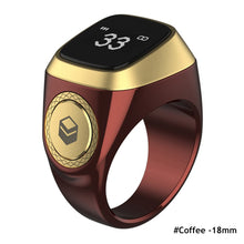 Load image into Gallery viewer, Tasbih Tally Counter Smart Tasbih Zikr Ring OLED Display Prayer Times for Muslims Zikr Digital Tasbeeh Electronic Prayer Ring
