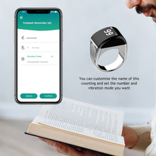 Load image into Gallery viewer, Portable Tasbih Tally Counter Mini Smart Tasbih Zikr Ring Digital OLED Display Prayer Times for Muslims Zikr Electronic Prayer Ring
