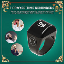 Load image into Gallery viewer, Portable Tasbih Tally Counter Mini Smart Tasbih Zikr Ring Digital OLED Display Prayer Times for Muslims Zikr Electronic Prayer Ring
