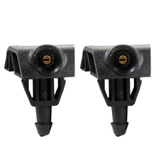 Load image into Gallery viewer, 2Pcs Car Front Windshield Washer Wiper Water Spray Nozzle Fit for Nissan TIIDA SYLPHY X-trail Venucia D50 R50 Black Plastic
