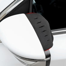 Load image into Gallery viewer, 2Pcs Carbon Fibre Universal Car Rear View Mirror Rain Cover Sun Visor Eyebrow Carbon Fiber Side View Mirror Rain Guard Auto Protection

