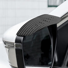 Load image into Gallery viewer, 2Pcs Carbon Fibre Universal Car Rear View Mirror Rain Cover Sun Visor Eyebrow Carbon Fiber Side View Mirror Rain Guard Auto Protection

