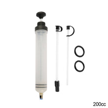 Load image into Gallery viewer, 200ml/500ml Car Brake Fluid Oil Extractor Oil Change Syringe with Hose Manual Fuel Suction &amp; Filler Fluid Oil Change Evacuator Auto Pump
