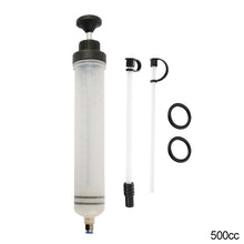 Load image into Gallery viewer, 200ml/500ml Car Brake Fluid Oil Extractor Oil Change Syringe with Hose Manual Fuel Suction &amp; Filler Fluid Oil Change Evacuator Auto Pump
