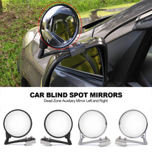 Load image into Gallery viewer, 1Pc 360 Degree Rotation Car Front Wheel Blind Zone Mirror Wide Angle Coach Rearview Mirror Dead Zone Auxiliary Mirror Left and Right
