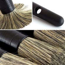 Load image into Gallery viewer, 3Pcs Car Detailing Brush Set Soft Bristle Car Cleaning Brush Kits Atuo Tire wheel Wash Exterior Accessories Natural Boar Hair
