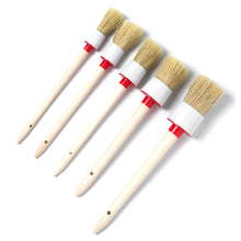 Load image into Gallery viewer, 5Pcs Car Exterior Interior Detail Brush Boar Hair Bristle Brushes for Car Cleaning Auto Detail Tools Dashboard Cleaning Brush
