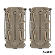 Load image into Gallery viewer, 2Pcs Mag Pouches Pistol Magazine Pouch 9mm Soft Shell Magazine Pouch Tactical Rifle Fast Mag Belt&amp;Molle Sytem Carrier Holder
