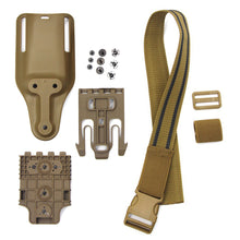 Load image into Gallery viewer, Tactical Drop Leg Band Strap Quick Locking System for Glock 17 M9 Gun Holster Platform Adapter with QLS 19 22 Hunting Gear
