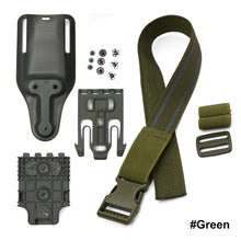 Load image into Gallery viewer, Tactical Drop Leg Band Strap Quick Locking System for Glock 17 M9 Gun Holster Platform Adapter with QLS 19 22 Hunting Gear

