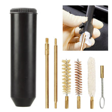 Load image into Gallery viewer, 7pcs/set Multipurpose 9mm Pocket Size Pistol Professional Gun Cleaning Kit Hand Gun Rod Brush Hunting Gun Bore Gleaning Tools
