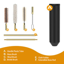 Load image into Gallery viewer, 7pcs/set Multipurpose 9mm Pocket Size Pistol Professional Gun Cleaning Kit Hand Gun Rod Brush Hunting Gun Bore Gleaning Tools
