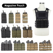 Load image into Gallery viewer, Single / Double / Triple Magazine Pouch Tactical AK AR M4 AR15 Military Pouch Molle Hunting Paintball Airsoft Magazine Pouch
