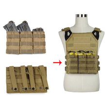 Load image into Gallery viewer, Single / Double / Triple Magazine Pouch Tactical AK AR M4 AR15 Military Pouch Molle Hunting Paintball Airsoft Magazine Pouch
