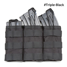Load image into Gallery viewer, Single / Double / Triple Magazine Pouch Tactical AK AR M4 AR15 Military Pouch Molle Hunting Paintball Airsoft Magazine Pouch
