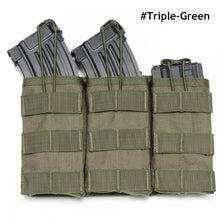 Load image into Gallery viewer, Single / Double / Triple Magazine Pouch Tactical AK AR M4 AR15 Military Pouch Molle Hunting Paintball Airsoft Magazine Pouch
