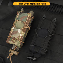 Load image into Gallery viewer, 9mm Tactical Magazine Pouch Hunting Single Magazine Bag Outdoor Molle Flashlight Pouch Torch Holder Hunting Knife Holster Bag
