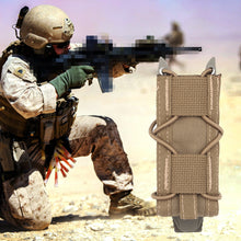 Load image into Gallery viewer, 9mm Tactical Magazine Pouch Hunting Single Magazine Bag Outdoor Molle Flashlight Pouch Torch Holder Hunting Knife Holster Bag
