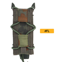 Load image into Gallery viewer, 9mm Tactical Magazine Pouch Hunting Single Magazine Bag Outdoor Molle Flashlight Pouch Torch Holder Hunting Knife Holster Bag
