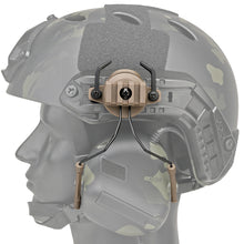 Load image into Gallery viewer, Tactical Headset 19-21mm Helmet Rail Adapter Headset Bracket Headphone Mount Stand Helmet Airsoft Military Earmuff Hold
