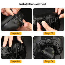 Load image into Gallery viewer, Tactical Headset 19-21mm Helmet Rail Adapter Headset Bracket Headphone Mount Stand Helmet Airsoft Military Earmuff Hold
