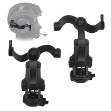 Load image into Gallery viewer, Multi-angle Rotation Shooting Headset Bracket Kit Helmet Rail Adapter Fit OPS Core ARC and Team Wendy M-LOK Rail Headphone Mount
