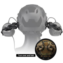 Load image into Gallery viewer, Multi-angle Rotation Shooting Headset Bracket Kit Helmet Rail Adapter Fit OPS Core ARC and Team Wendy M-LOK Rail Headphone Mount

