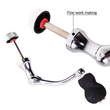 Load image into Gallery viewer, Fishing Tools Spinning Reel Handle Metal Fishing Spinning Reel Crank Handle Folding Rocking Arm Fish Rotatable Grip Knob
